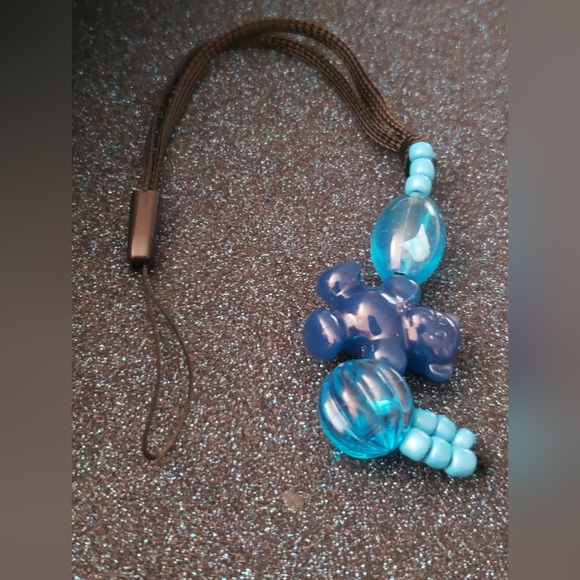 Beaded Phone Charm BR - Picture 1 of 3